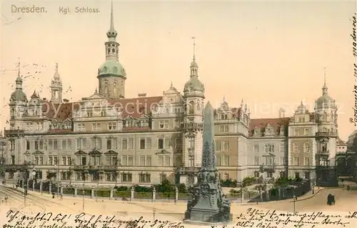 AK / Ansichtskarte Dresden Koenigliches Schloss Dresden