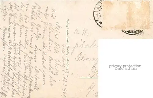 AK / Ansichtskarte Altenburg_Thueringen Schloss mit Auffahrt Altenburg Thueringen