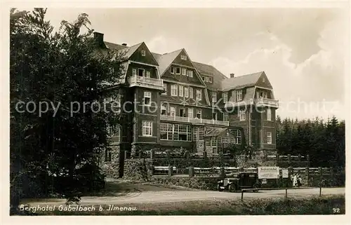 AK / Ansichtskarte Gabelbach_Thueringen Berghotel Gabelbach Thueringen