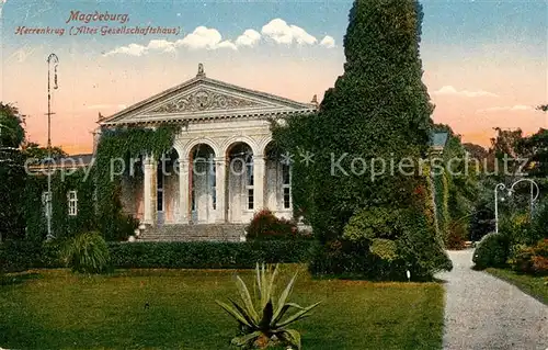 AK / Ansichtskarte Magdeburg Herrenkrug Altes Gesellschaftshaus Magdeburg