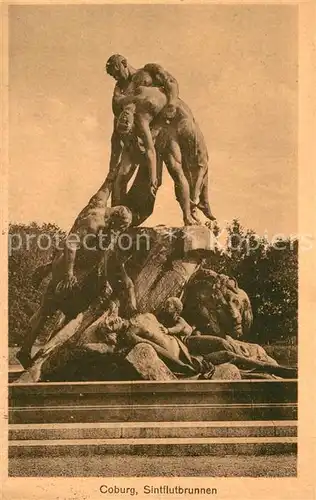 AK / Ansichtskarte Coburg Sintflutbrunnen Coburg