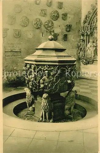 AK / Ansichtskarte Worms_Rhein Dom Taufstein Worms Rhein