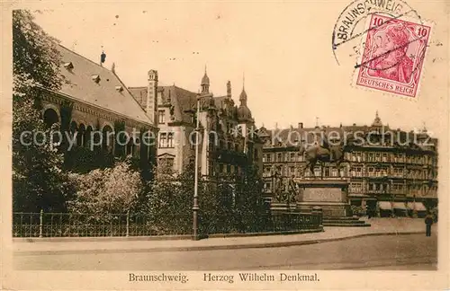 AK / Ansichtskarte Braunschweig Herzog Wilhelm Denkmal Braunschweig