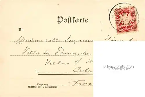 AK / Ansichtskarte Nuernberg Blick vom Kettensteg Nuernberg