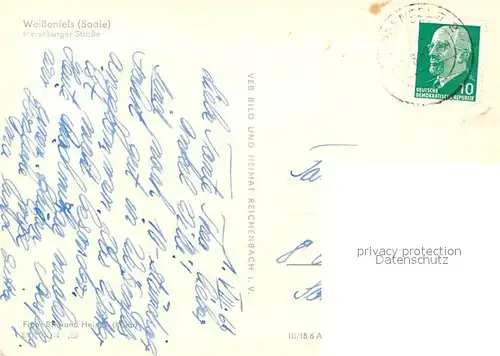 AK / Ansichtskarte Weissenfels_Saale Merseburger Strasse Weissenfels_Saale