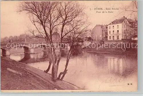 AK / Ansichtskarte Dueren_Rheinland Ruhr Bruecke Dueren_Rheinland