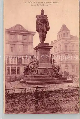 AK / Ansichtskarte Dueren_Rheinland Kaiser Wilhelm Denkmal  Dueren_Rheinland