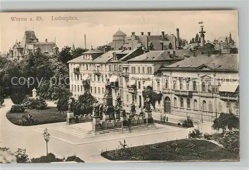 AK / Ansichtskarte Worms_Rhein Lutherplatz Worms Rhein