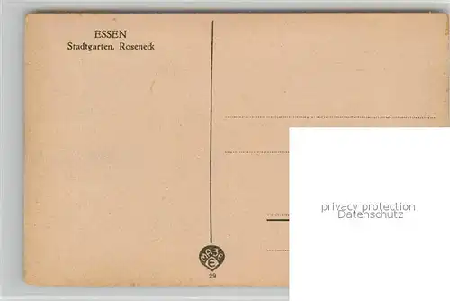 AK / Ansichtskarte Essen_Ruhr Stadtgarten Roseneck Essen_Ruhr