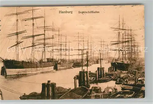 AK / Ansichtskarte Hamburg Segelschiffhafen Hamburg