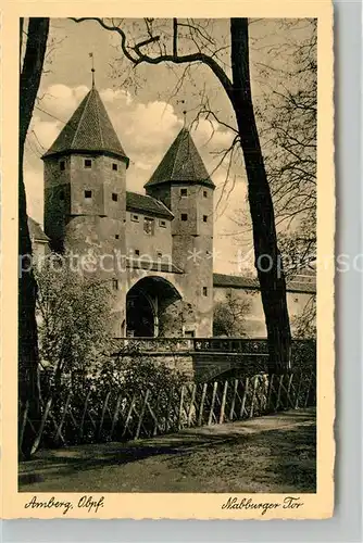 AK / Ansichtskarte Amberg_Oberpfalz Nabburger Tor Amberg Oberpfalz