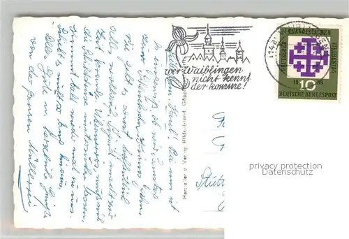 AK / Ansichtskarte Waiblingen_Rems Stadtansicht Waiblingen Rems