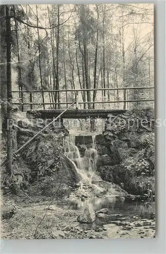 AK / Ansichtskarte Hintergersdorf Wasserfall Talmuehlengrund Hintergersdorf