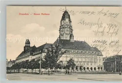 AK / Ansichtskarte Dresden Neues Rathaus Dresden