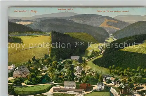 AK / Ansichtskarte Blauenthal_Erzgebirge Panorama Auersberg Blauenthal_Erzgebirge
