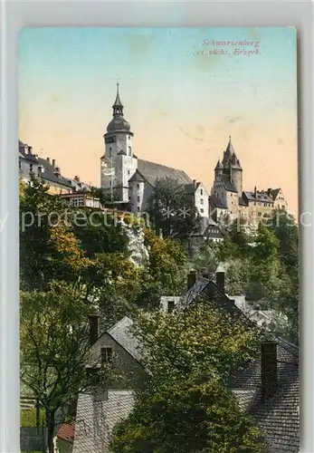 AK / Ansichtskarte Schwarzenberg_Erzgebirge Burg Schwarzenberg Erzgebirge