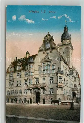 AK / Ansichtskarte Werdau_Sachsen Rathaus Werdau Sachsen