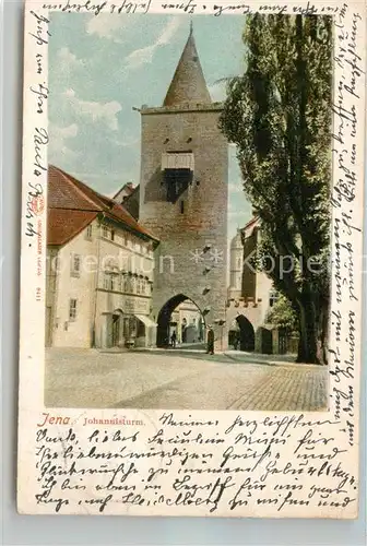 AK / Ansichtskarte Jena_Thueringen Johannisturm Jena Thueringen