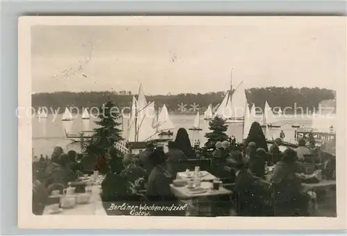 AK / Ansichtskarte Gatow_Berlin Berliner Wochenendziel Segelboote Gatow Berlin