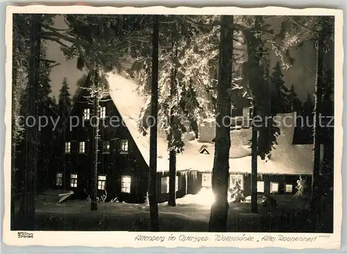 AK / Ansichtskarte Altenberg_Erzgebirge Waldschaenke Altes Raupennest Altenberg Erzgebirge