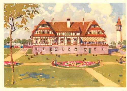 AK / Ansichtskarte Kembs_Elsass Travaux de lUsine Hotel du Rhin Loechle Kembs Elsass