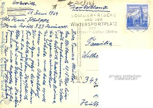 AK / Ansichtskarte Mayrhofen_Zillertal Panorama Mayrhofen_Zillertal