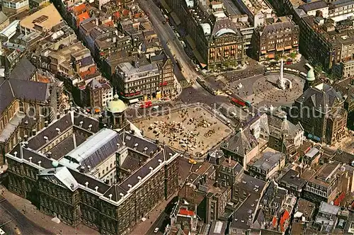 AK / Ansichtskarte Amsterdam_Niederlande Fliegeraufnahme Koenigspalast Amsterdam_Niederlande
