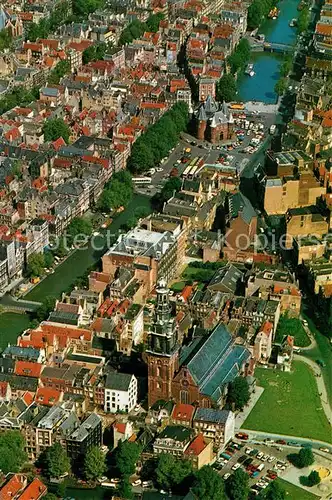 AK / Ansichtskarte Amsterdam_Niederlande Fliegeraufnahme Zuiderkerk Waage Amsterdam_Niederlande