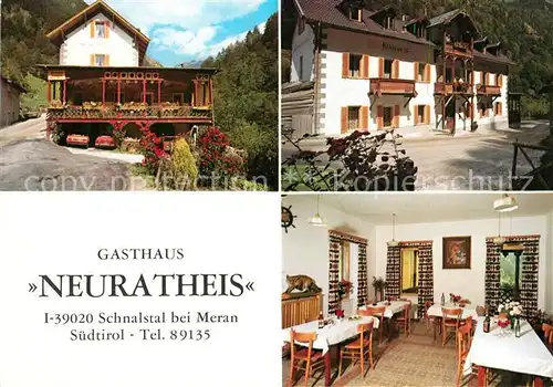 AK / Ansichtskarte Schnalstal Gasthaus Neuratheis Schnalstal