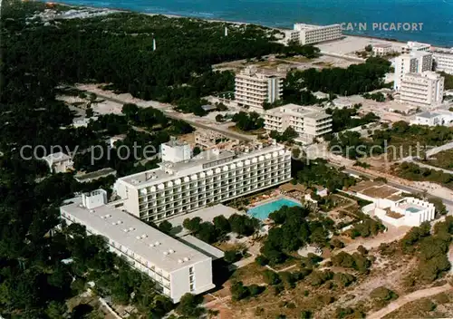 AK / Ansichtskarte Can_Picafort_Mallorca Fliegeraufnahme Hotel Gran Vista Can_Picafort_Mallorca