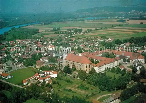 AK / Ansichtskarte Niederalteich_Donau Fliegeraufnahme Niederalteich Donau