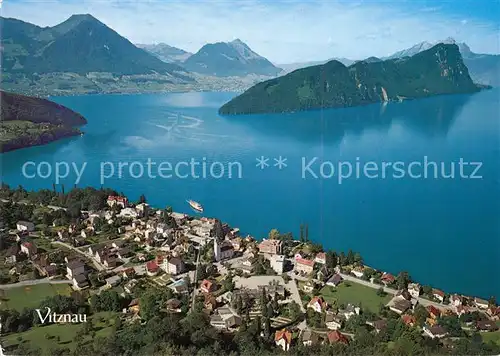 AK / Ansichtskarte Vitznau Fliegeraufnahme Vitznau