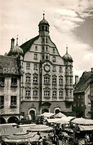 AK / Ansichtskarte Memmingen Rathaus Markt Memmingen