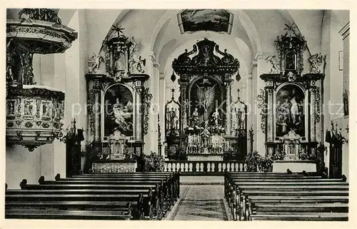 AK / Ansichtskarte Kreuzberg_Rhoen Franziskaner Klosterkirche Inneres Kreuzberg Rhoen