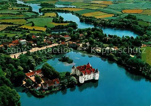 AK / Ansichtskarte Gluecksburg_Ostseebad Fliegeraufnahme mit Schloss Gluecksburg_Ostseebad