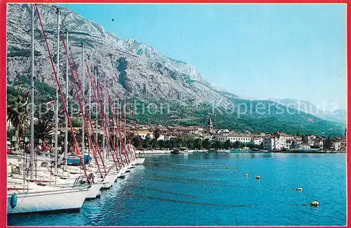 AK / Ansichtskarte Makarska_Dalmatien Seglerhafen Makarska Dalmatien
