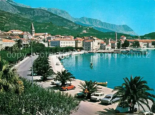 AK / Ansichtskarte Makarska_Dalmatien Strand Promenade Makarska Dalmatien