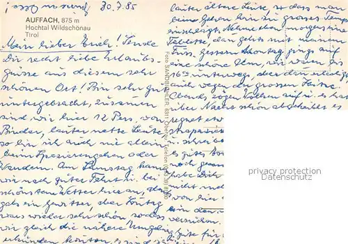 AK / Ansichtskarte Auffach Hochtal Wildschoenau Auffach