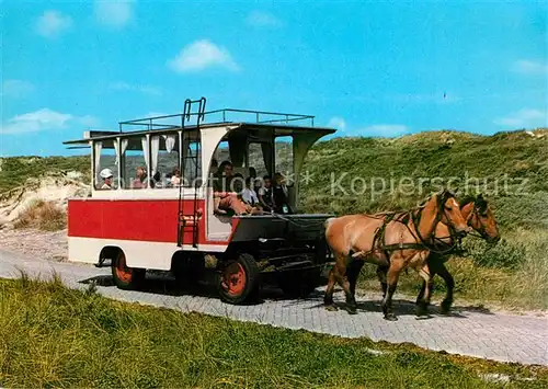 AK / Ansichtskarte Insel_Juist Pferdebus Insel_Juist