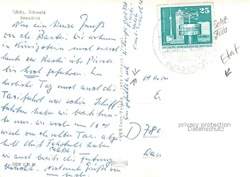 AK / Ansichtskarte Saechsische_Schweiz Basteiblick Saechsische Schweiz