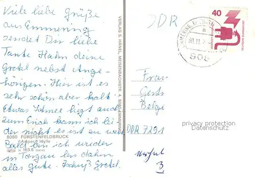 AK / Ansichtskarte Fuerstenfeldbruck Amper Idylle Fuerstenfeldbruck