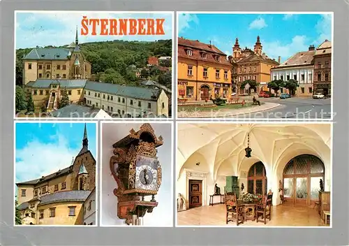 AK / Ansichtskarte sternberk Gotiky Hrad a mestecko na svazich Nizkeho Jeseniku V soucasnosti zname vyrobou hodinek Prim sternberk