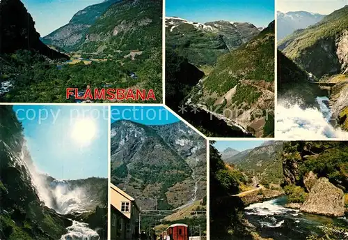 AK / Ansichtskarte Norwegen_Norge Flamsbana Teilansichten Norwegen Norge