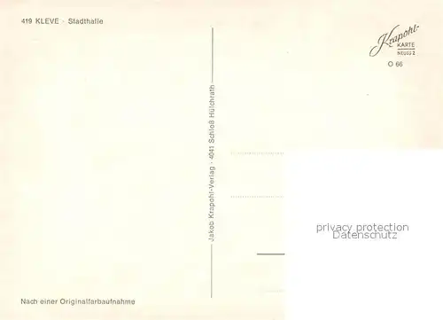 Kleve Stadthalle Kleve