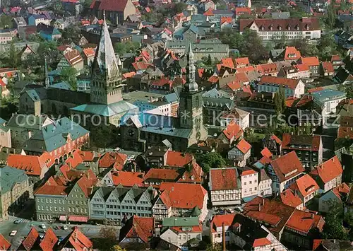 Soest_Arnsberg Fliegeraufnahme mit Patrokli Dom und Petri Kirche Soest_Arnsberg