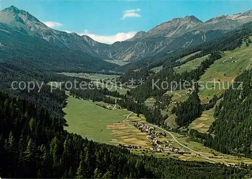 Valchava mit Fuldera Piz dAint und Ofenpass Valchava