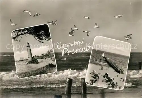 Prerow_Ostseebad Leuchtturm Seebruecke Prerow_Ostseebad