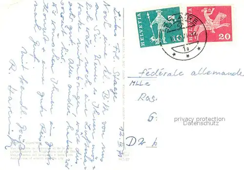 Cointrin Fliegeraufnahme mit Flughafen und Stadt Cointrin