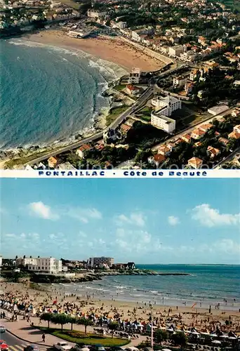 Pontaillac Royan Vue aerienne La plage et le casino Pontaillac Royan