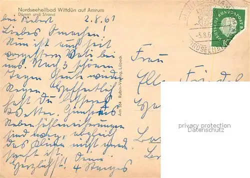 Wittduen_Amrum Duenen und Strand Wittduen Amrum